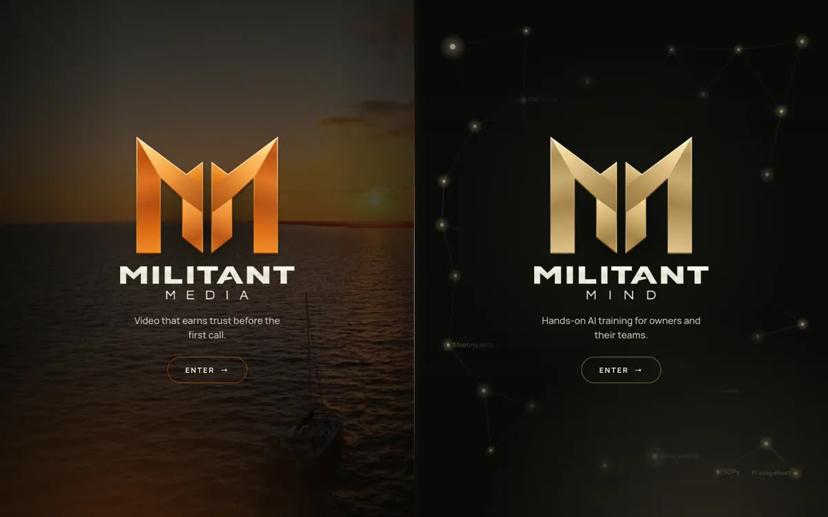 The Militant website entrance